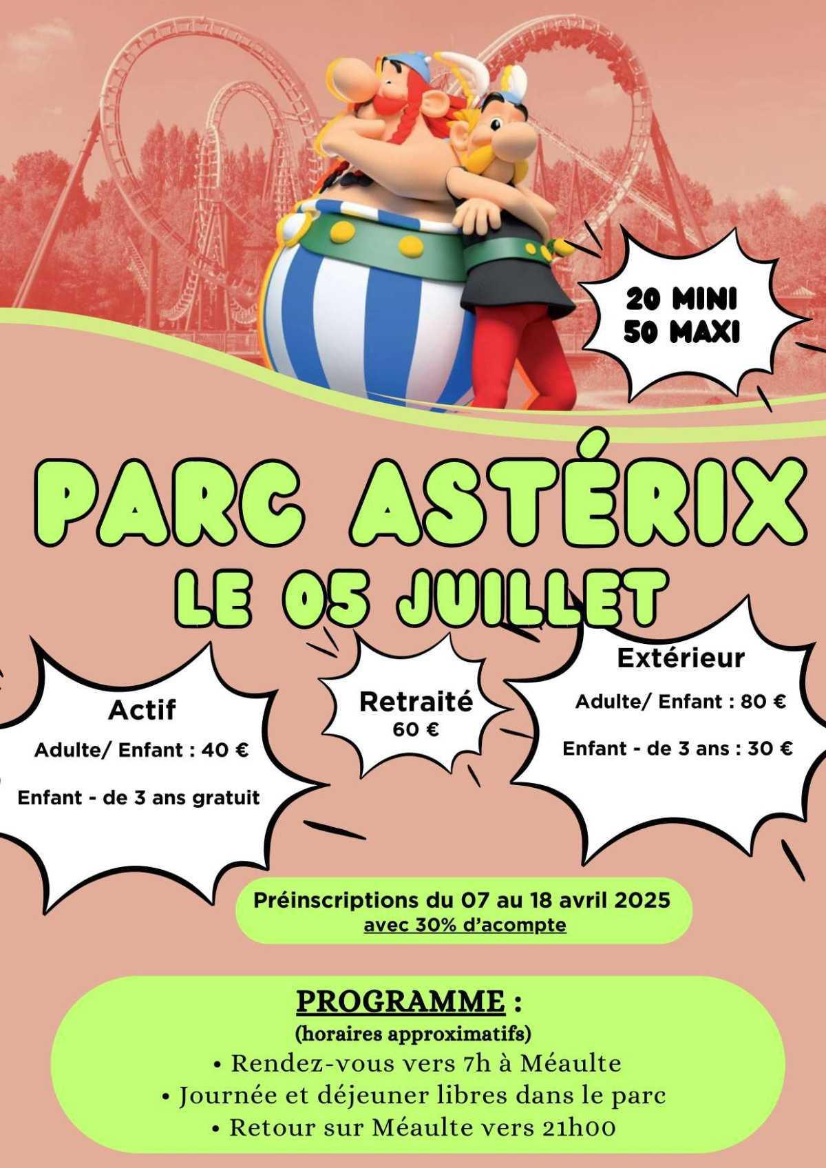 Astérix le 5 juillet