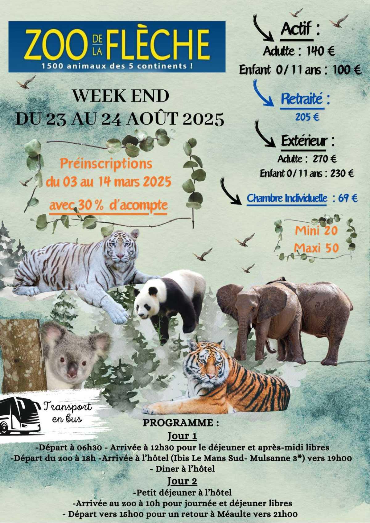 Zoo de la Flèche 23-24 Août
