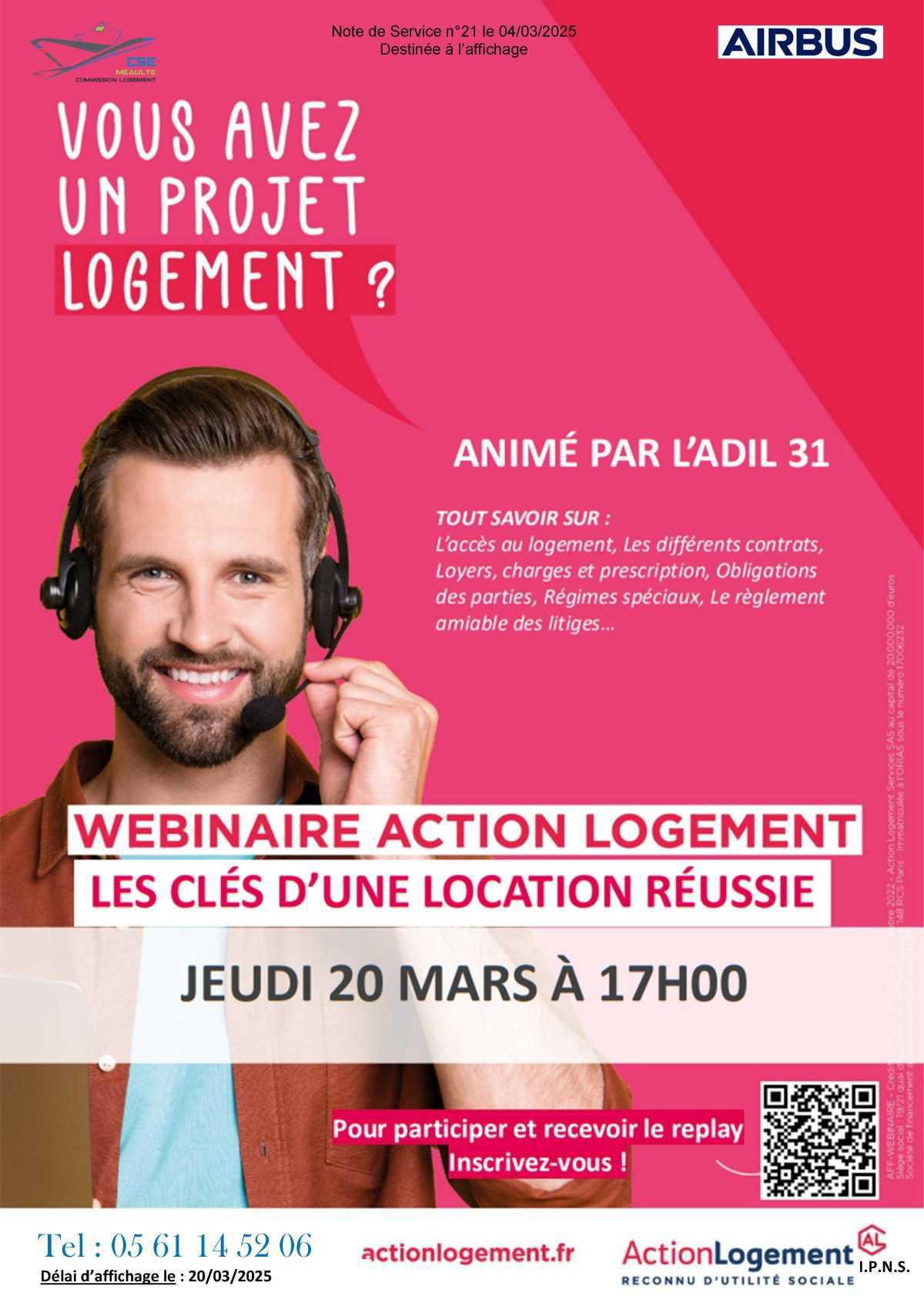 Action logement wébinaire location