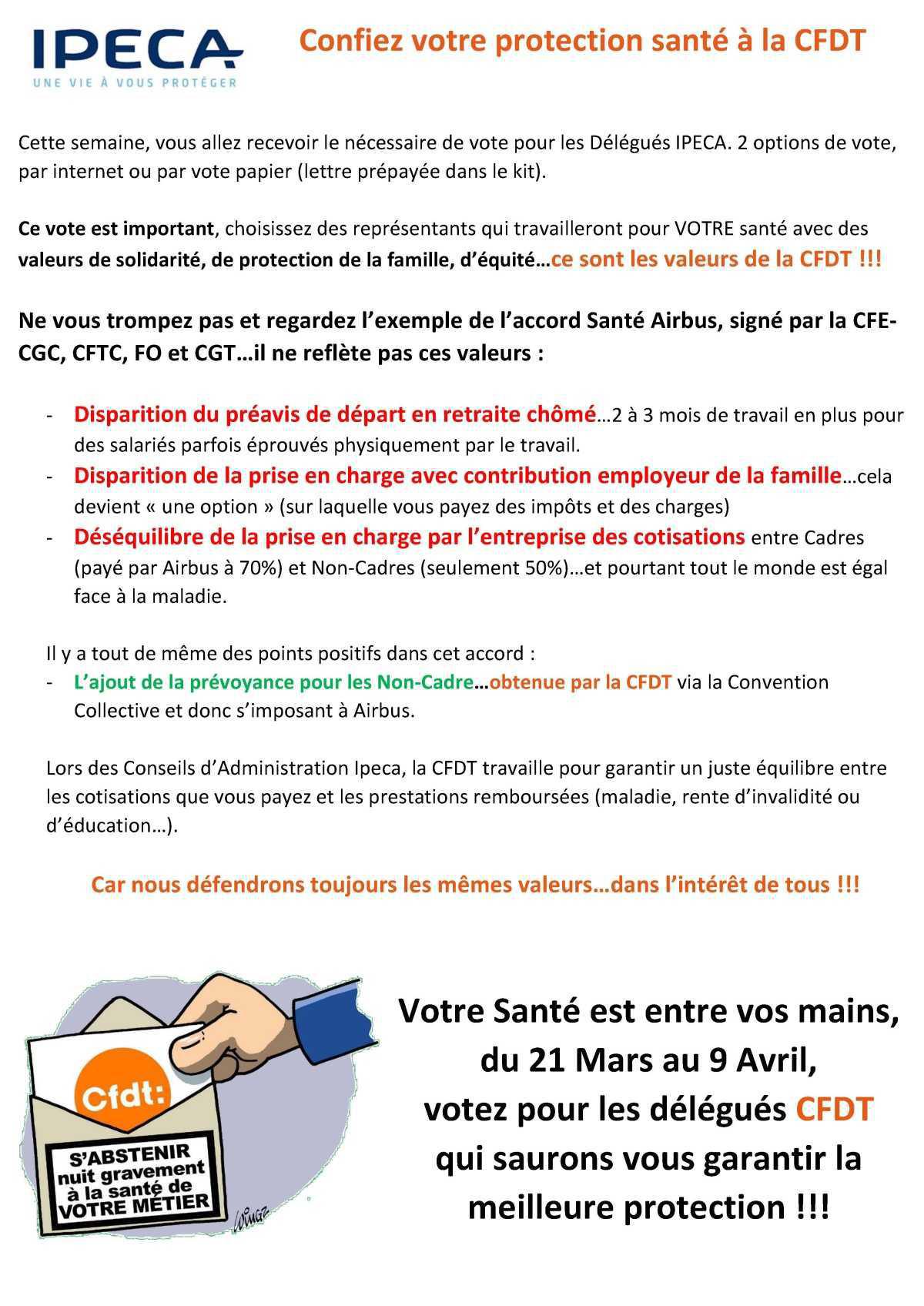 Ipeca, confiez votre santé à un syndicat de VALEURS