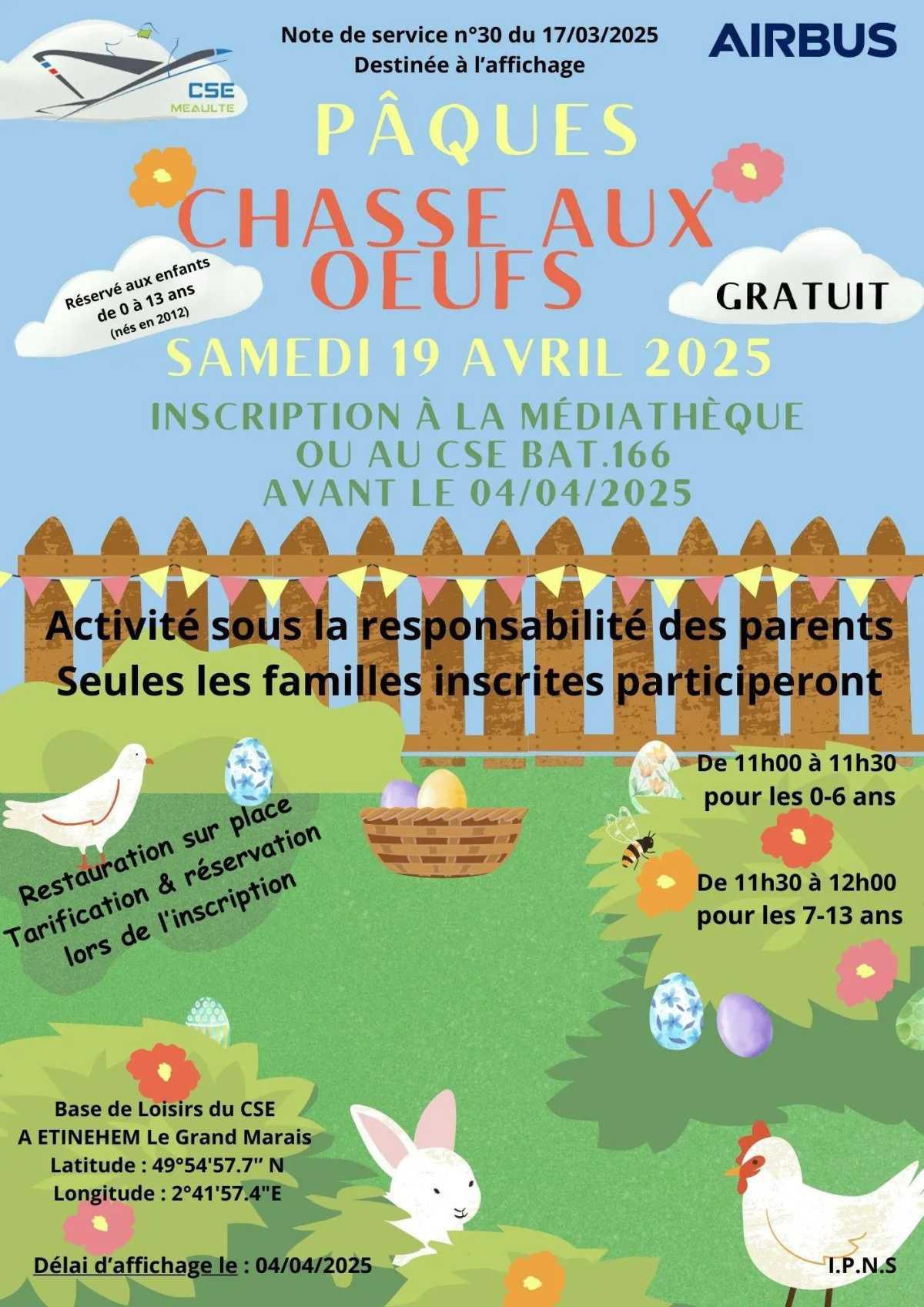 Chasse aux Oeufs 19 avril