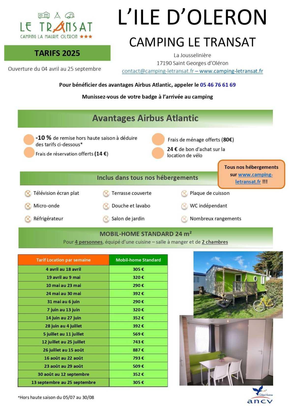 Camping le transat Oléron