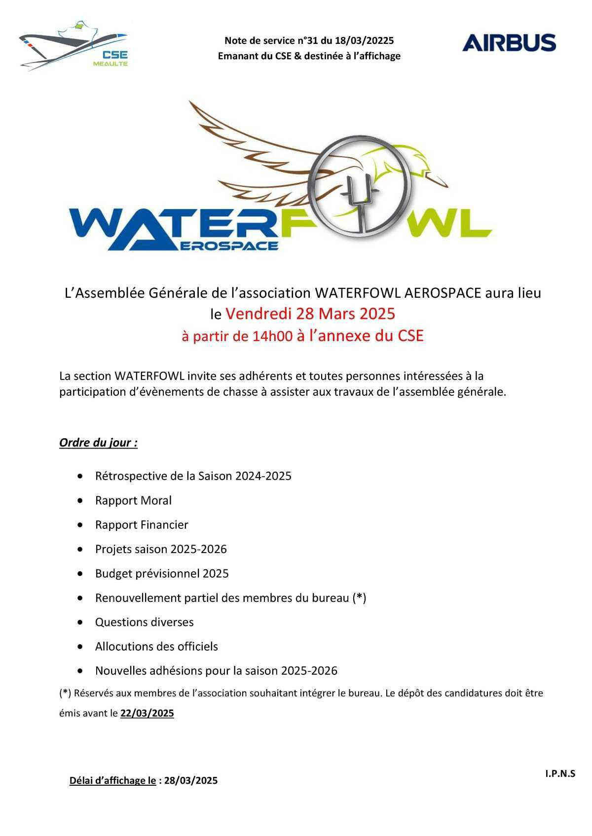 AG Waterfowl 28 mars