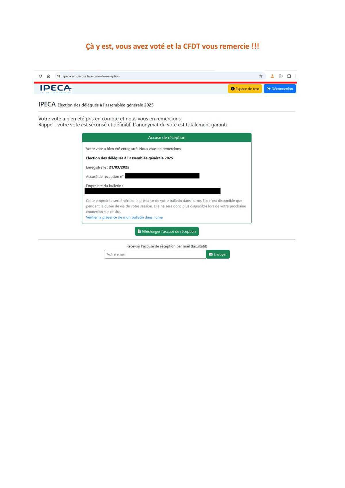Elections IPECA, infos utiles