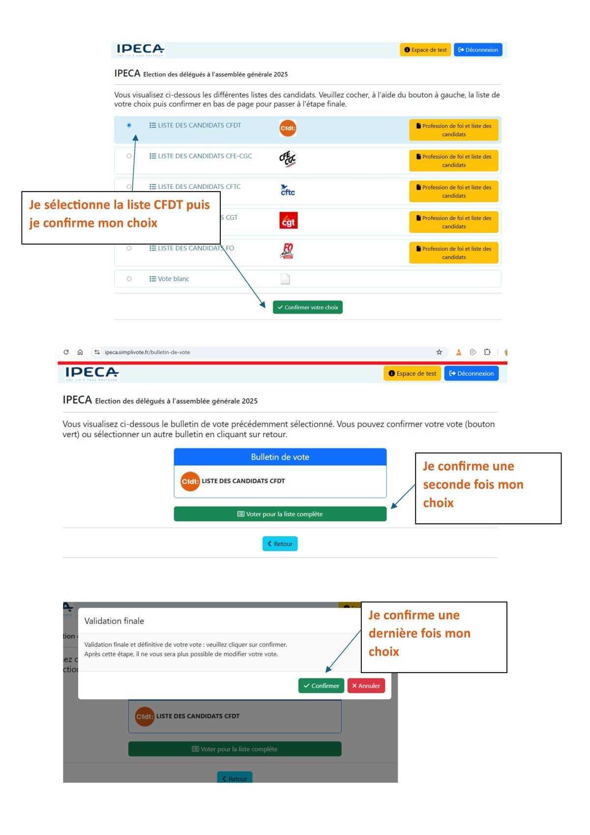 Elections IPECA, infos utiles Elections IPECA, infos utiles