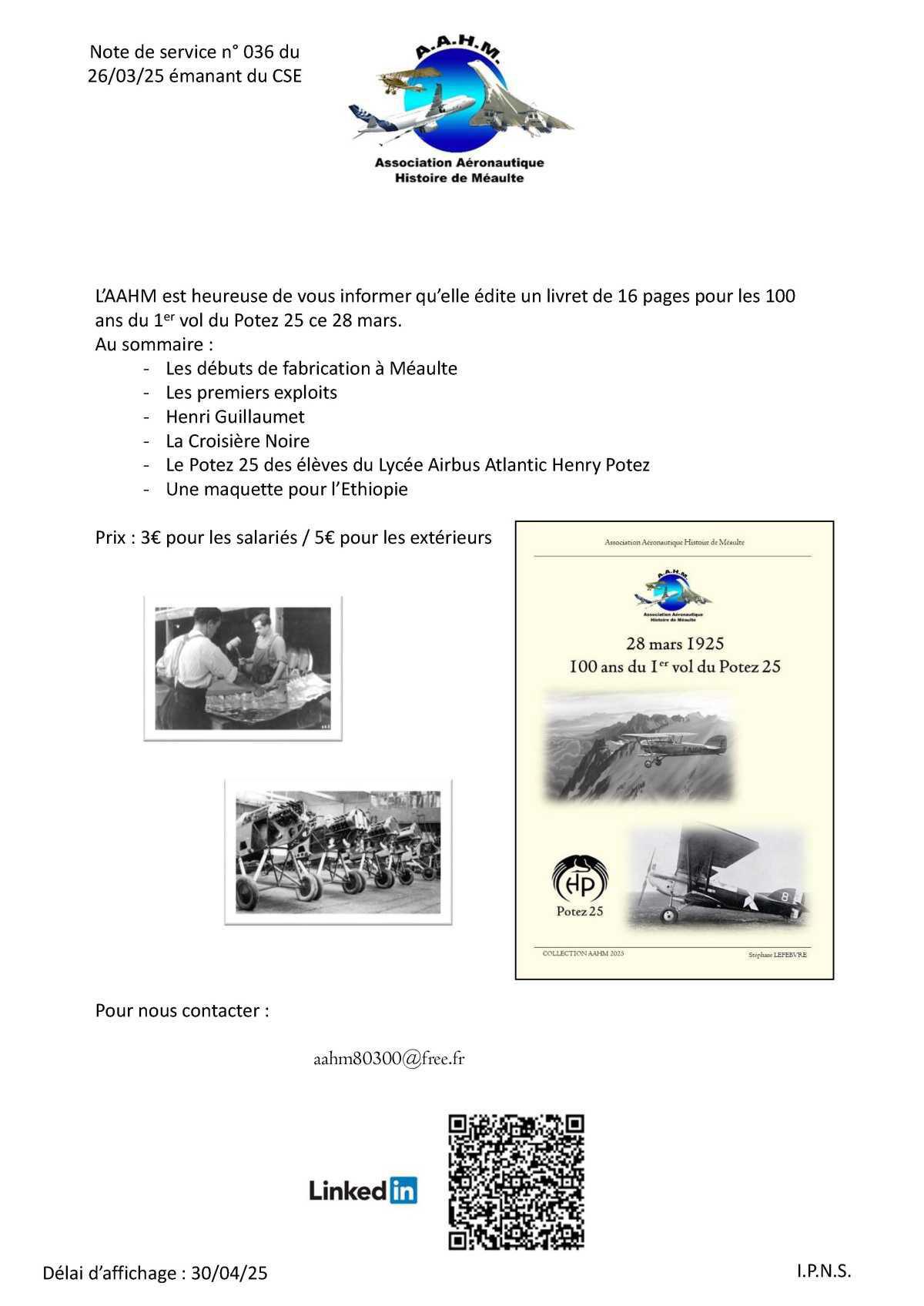 Livre AAHM Association Aéronautique Histoire de Méaulte