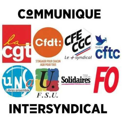 Communiqué intersyndicale pour le 18 septembre