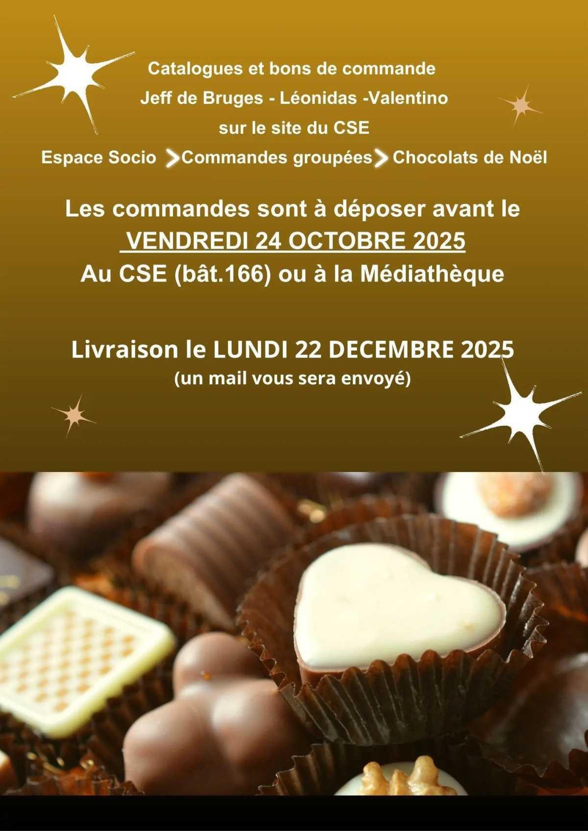 Commande de chocolats