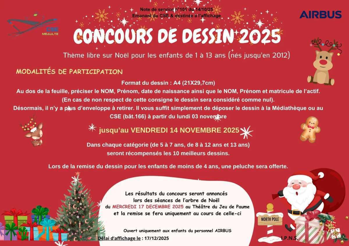 Concours de dessins de Noël