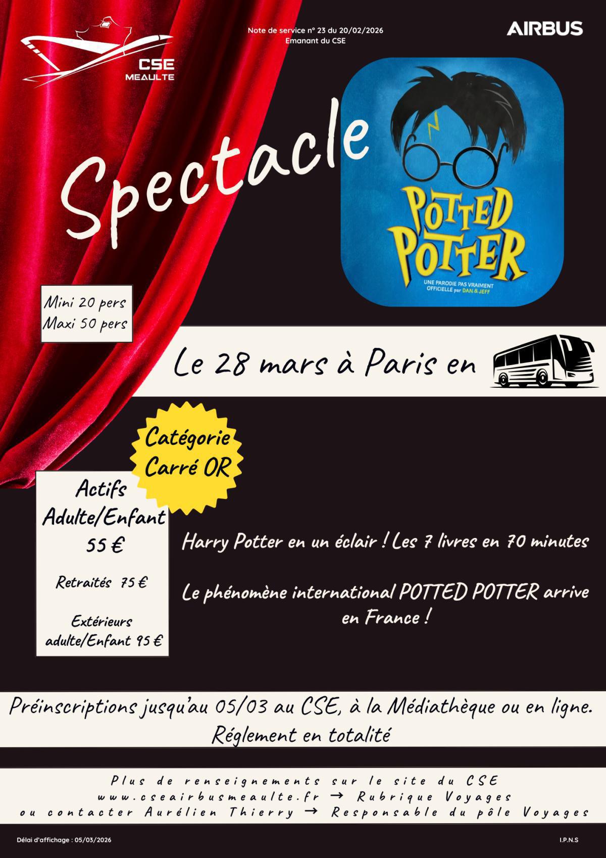 Spectacle Potted Potter