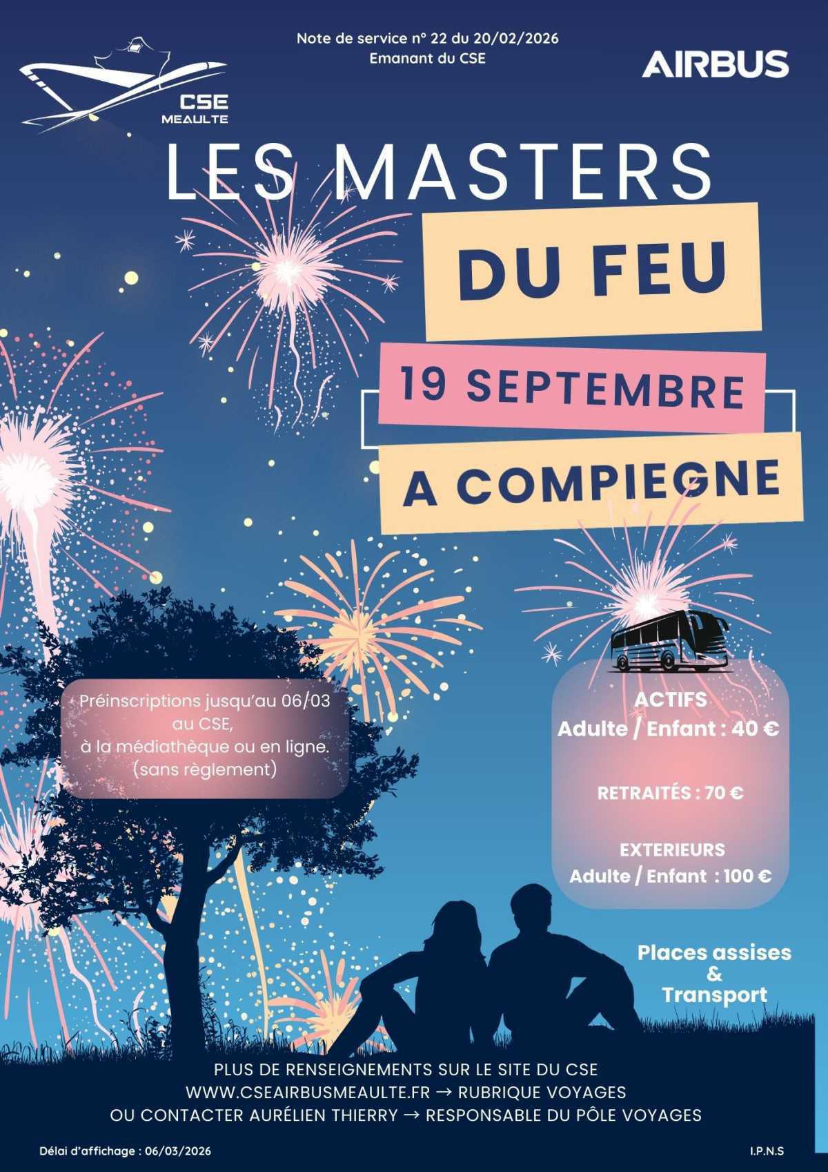 Masters du feu Compiègne