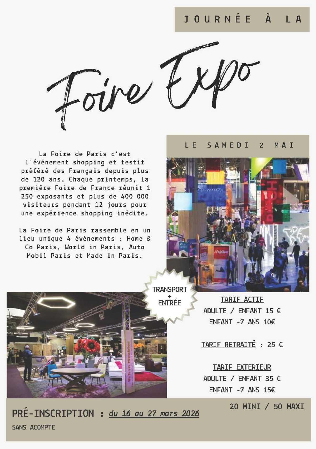 Foire de Paris 2 mai