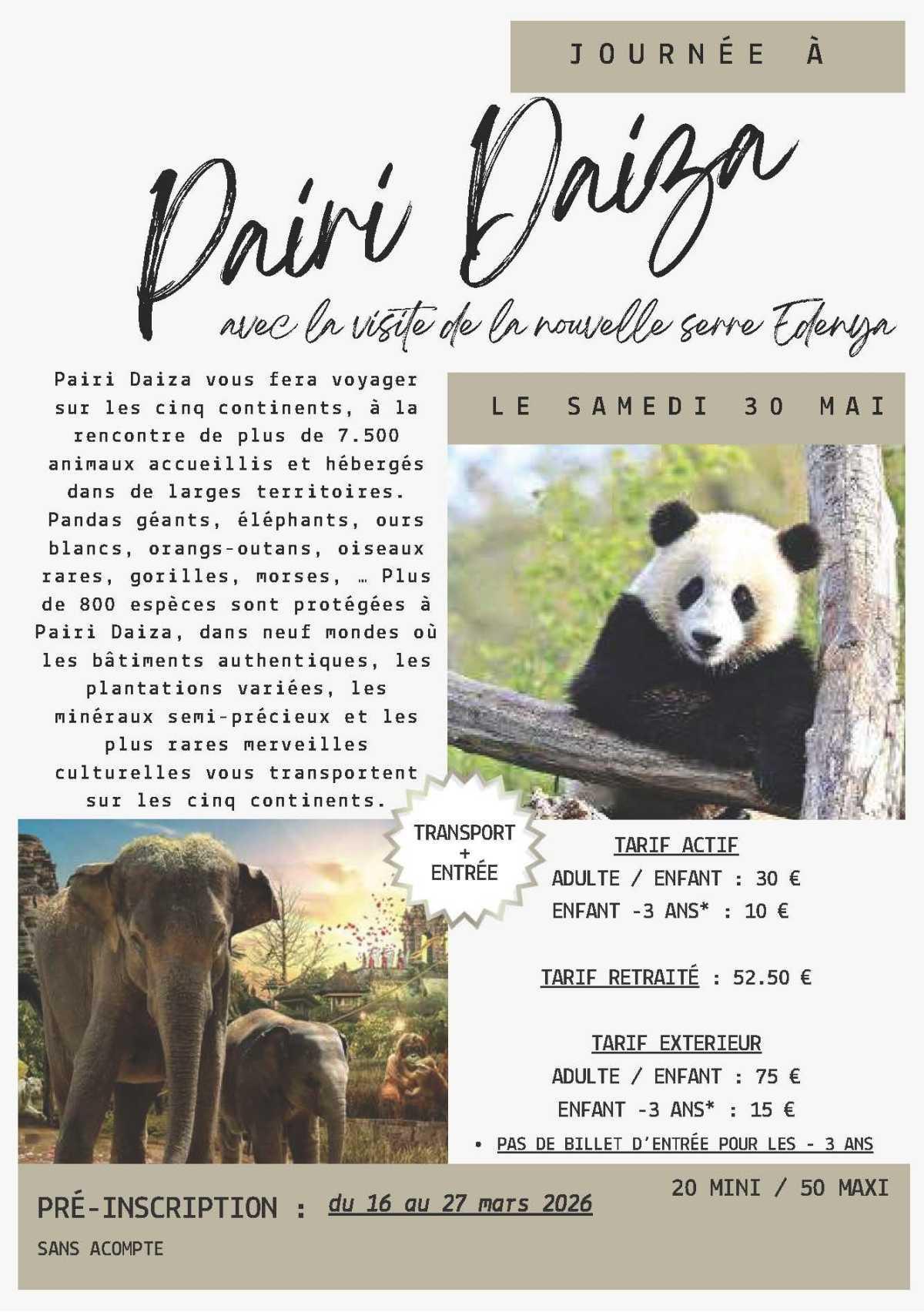 Pairi Daiza 30 mai