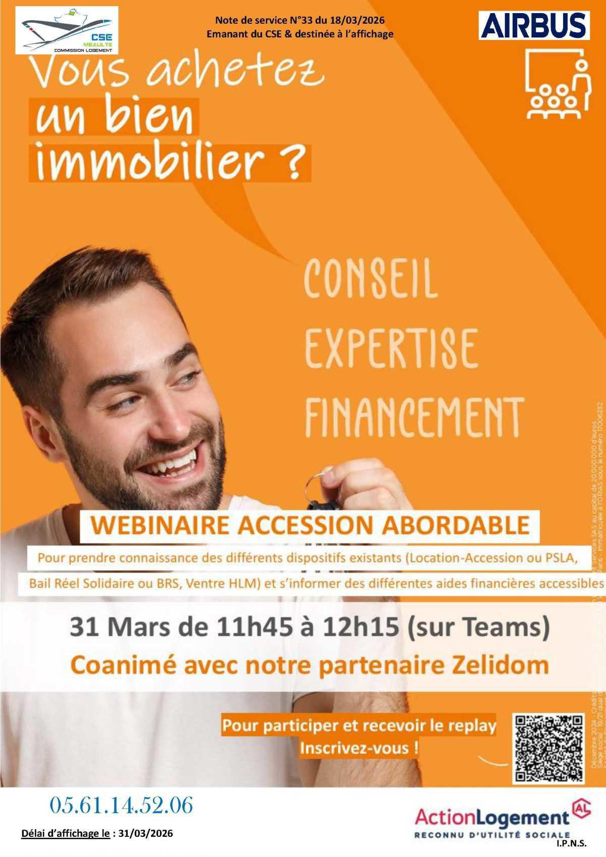Action Logement permanence et wébinaire
