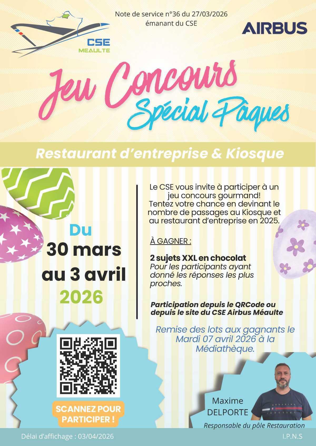 Jeu concours Pâques