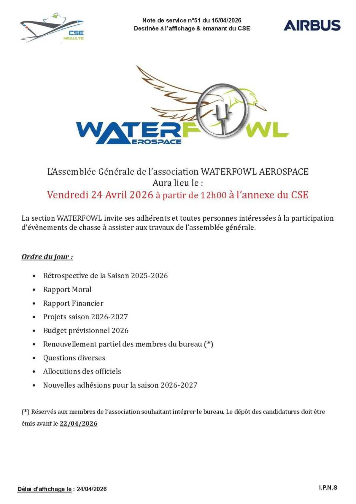 AG Waterfowl le 24 avril