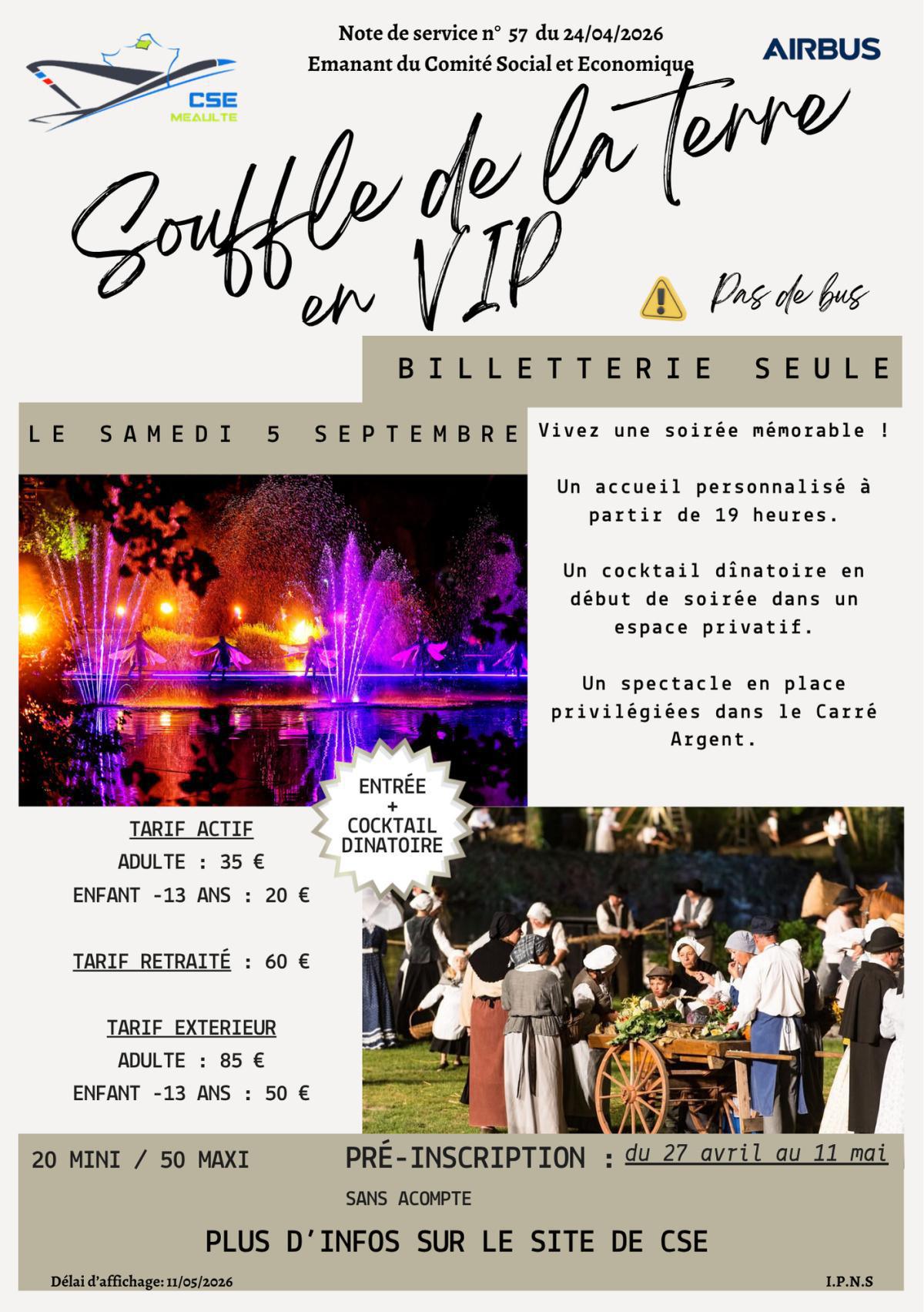 Souffle de la terre le 5 septembre