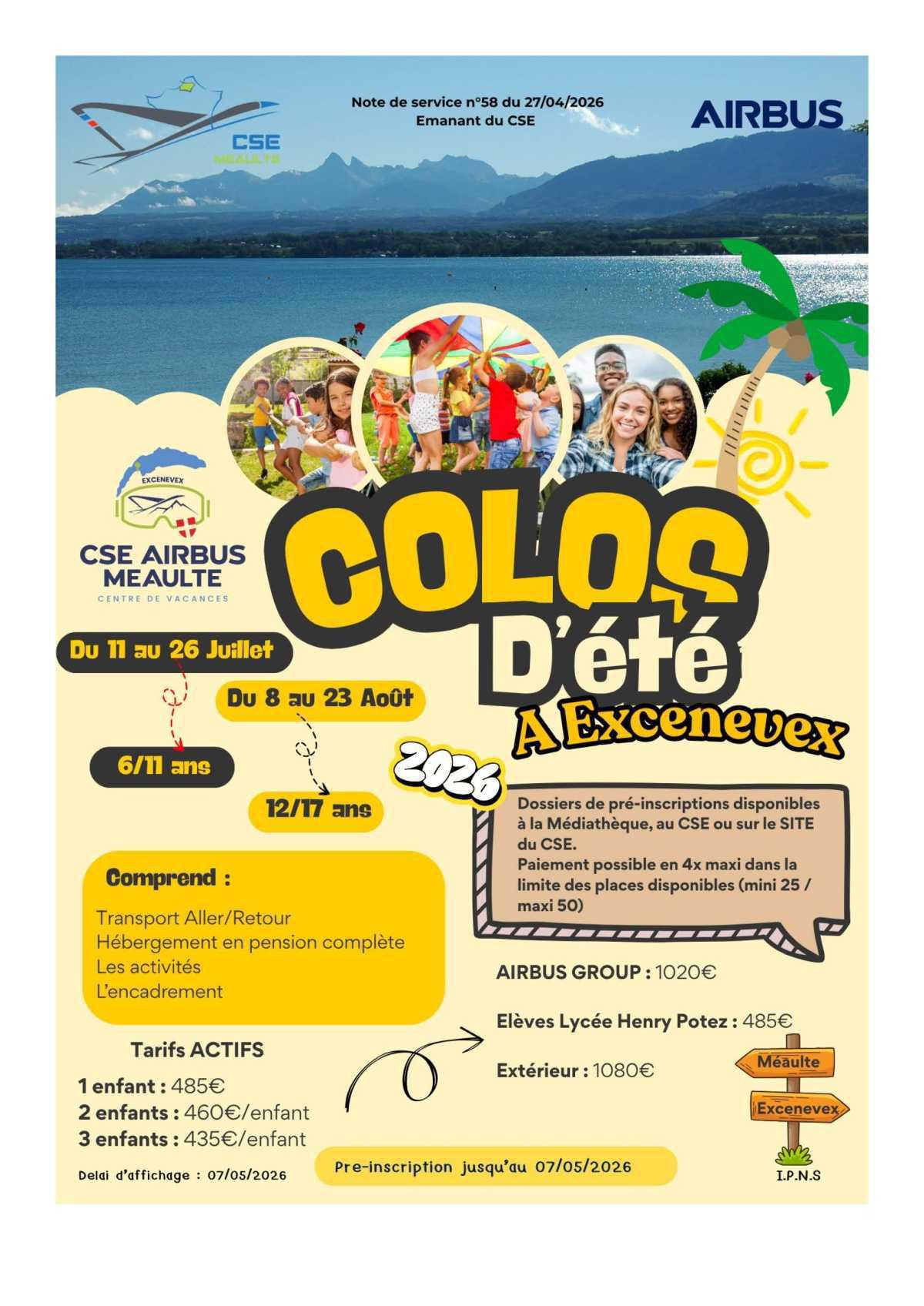 Colos d'été