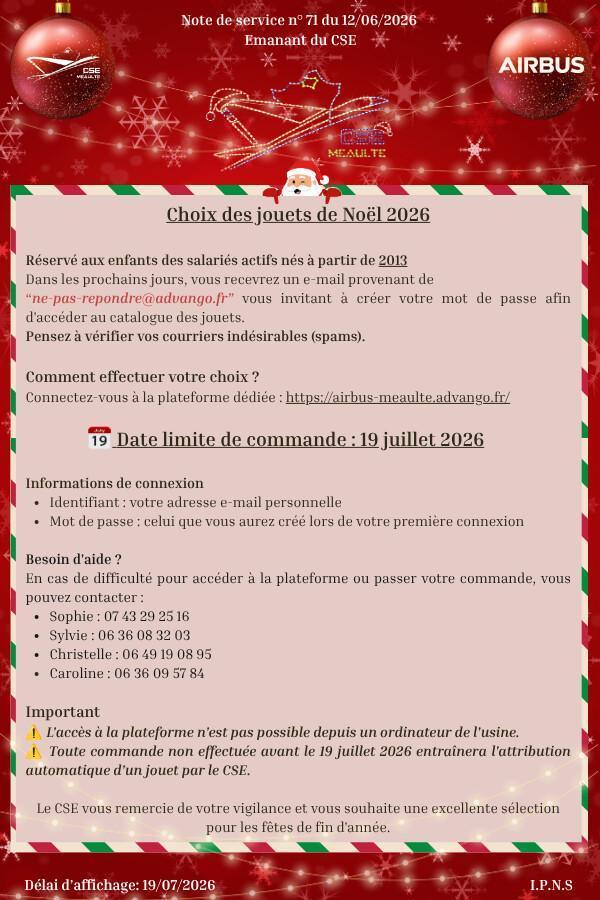 Choix des jouets de Noël