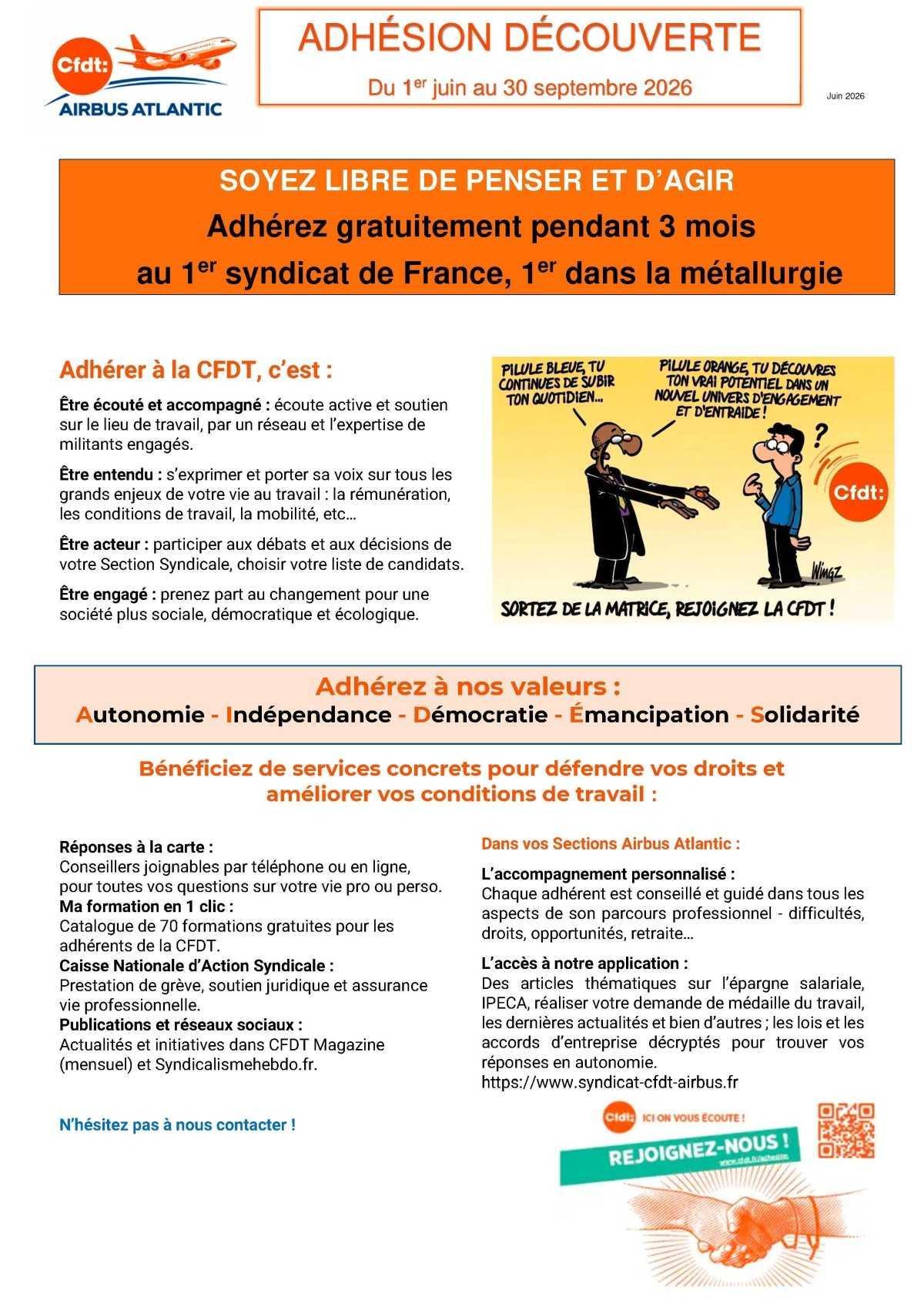 Adhésion découverte