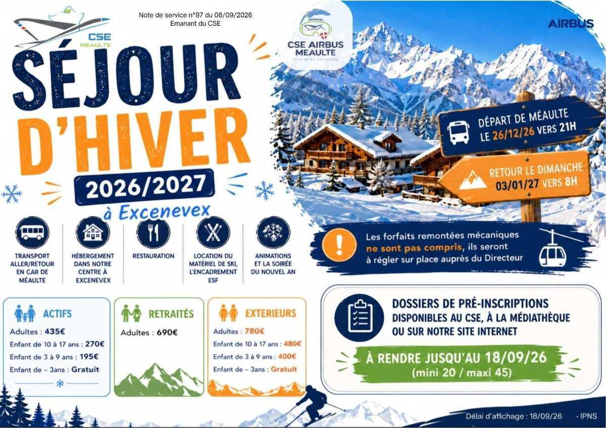 Séjour d'hiver familial Excenevex 26/12-3/01