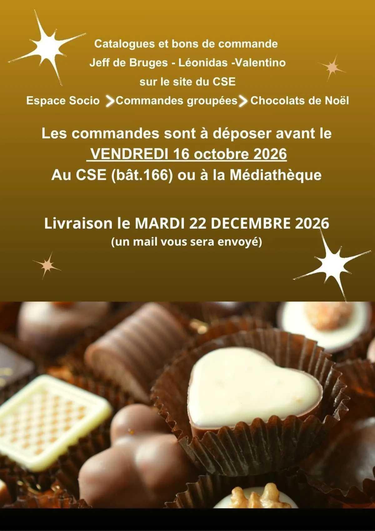 Commande de chocolats Commande de chocolats