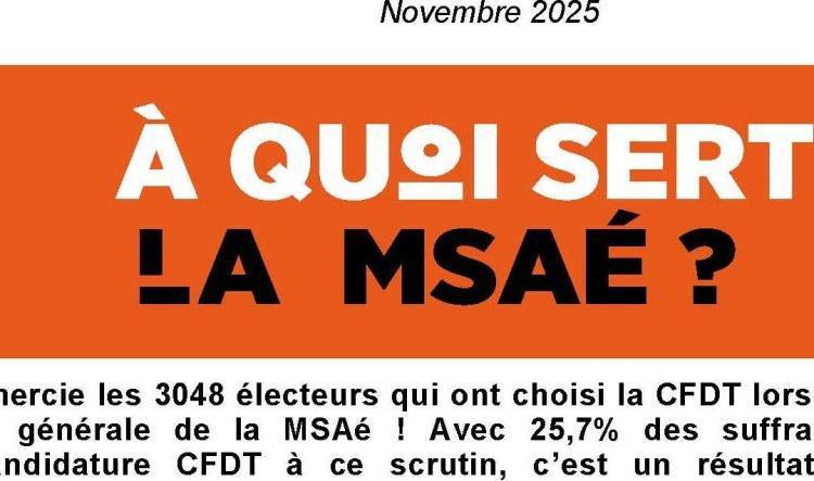 A quoi sert la MSAé ?