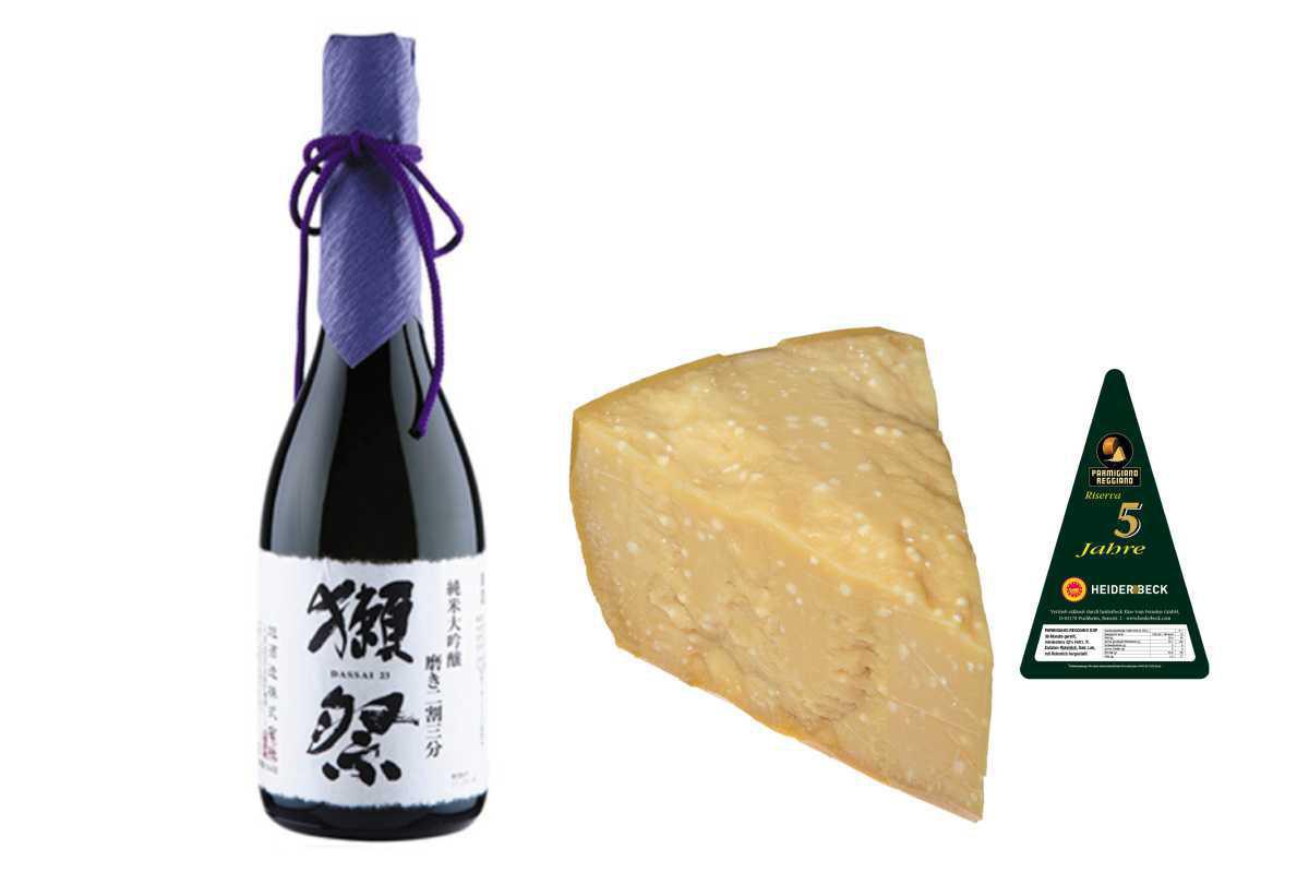Käse und Sake