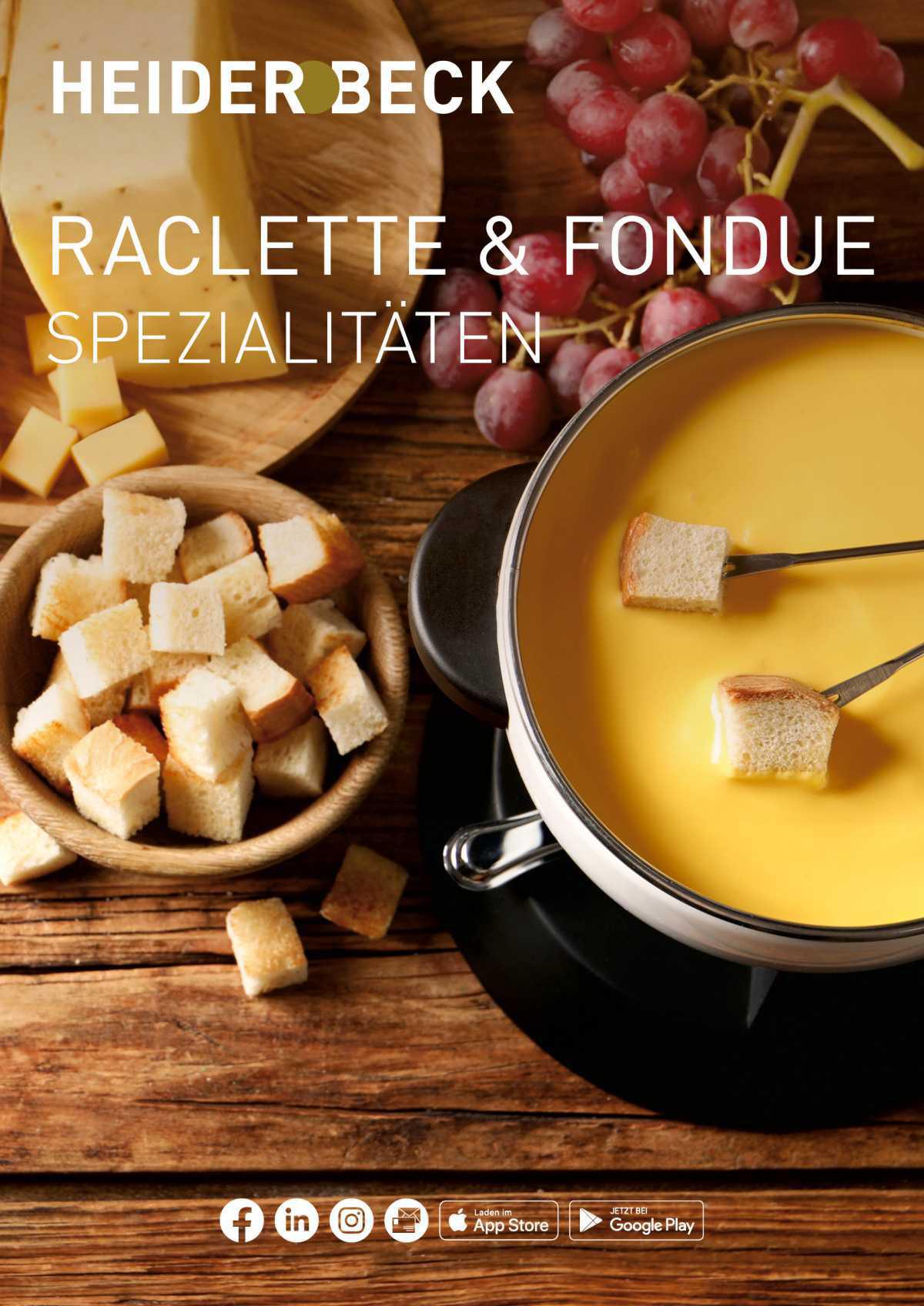 Raclette & Fondue Spezialitäten 