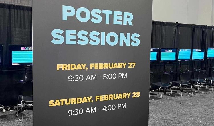 Poster Sessions start Friday morning at 9:45AM!