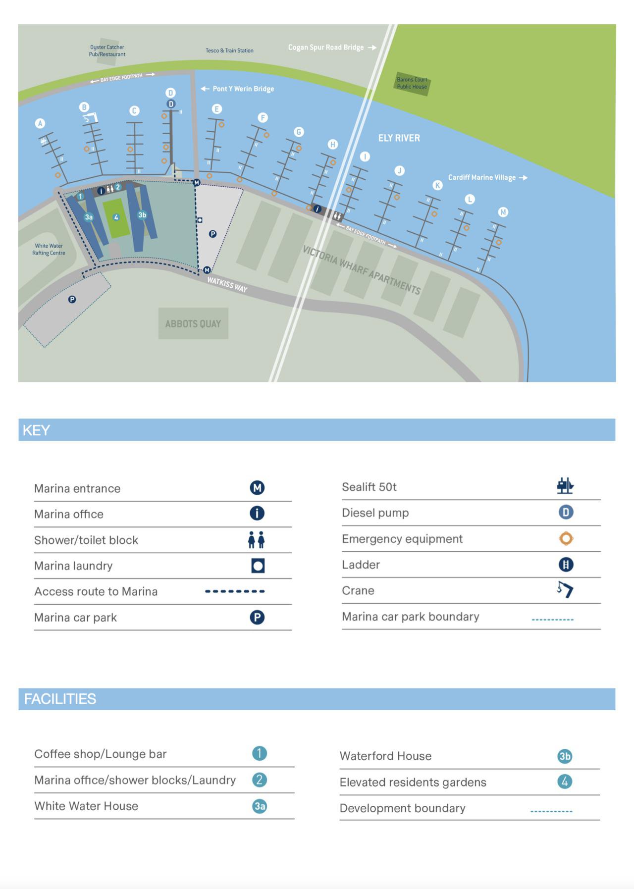 Cardiff Marina Map Details