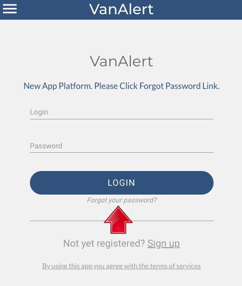 Update Your VanAlert App Update Your VanAlert App