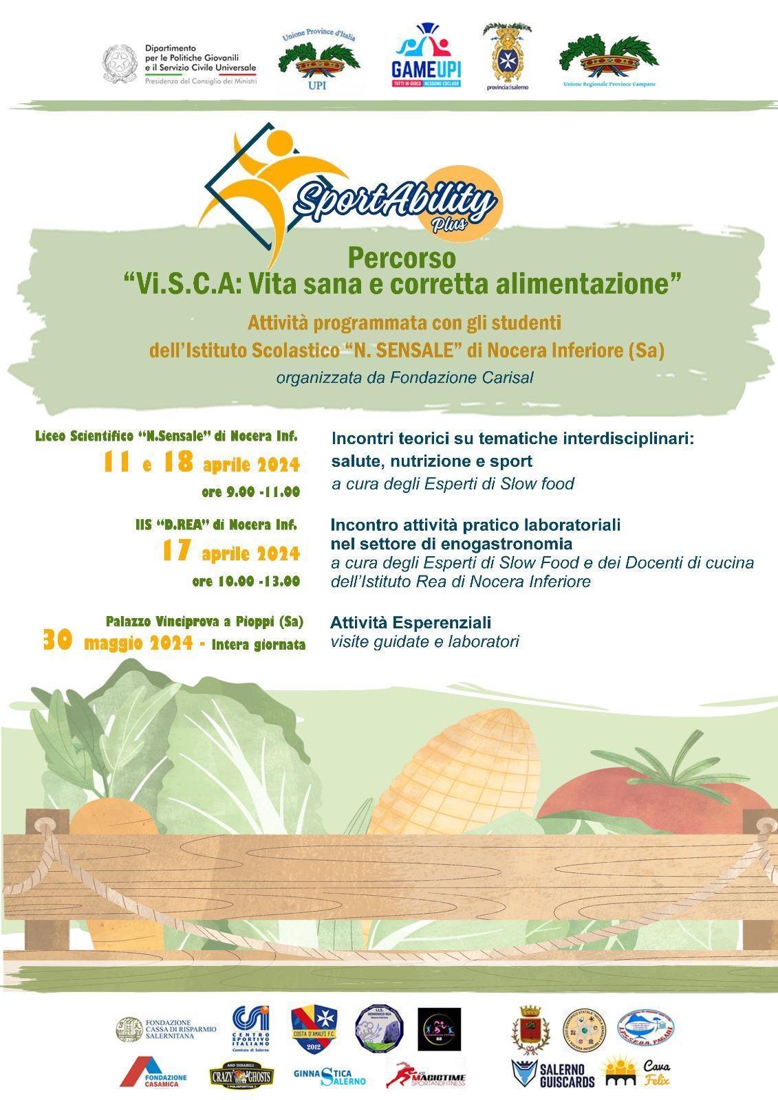 Incontri teorici su tematiche interdisciplinari: salute, nutrizione e sport (ore 9:00 - 11:00)