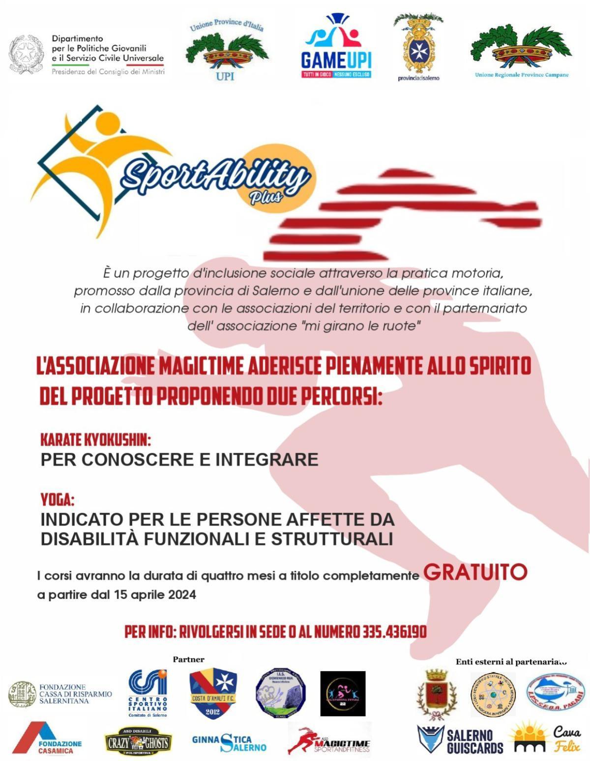 L'Associazione Magic Time aderisce pienamente allo Spirito del Progetto proponendo due percorsi