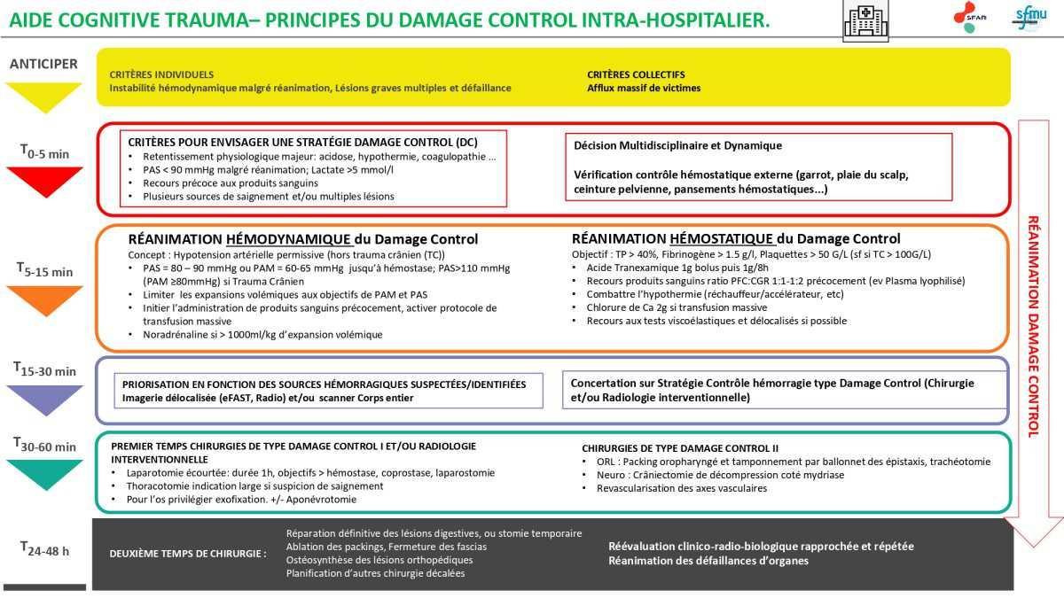 Aides cognitives Trauma grave SFAR/SFMU 2021