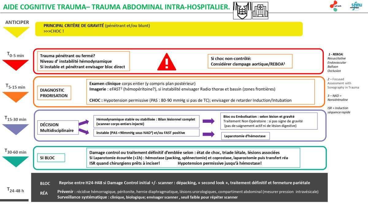 Aides cognitives Trauma grave SFAR/SFMU 2021