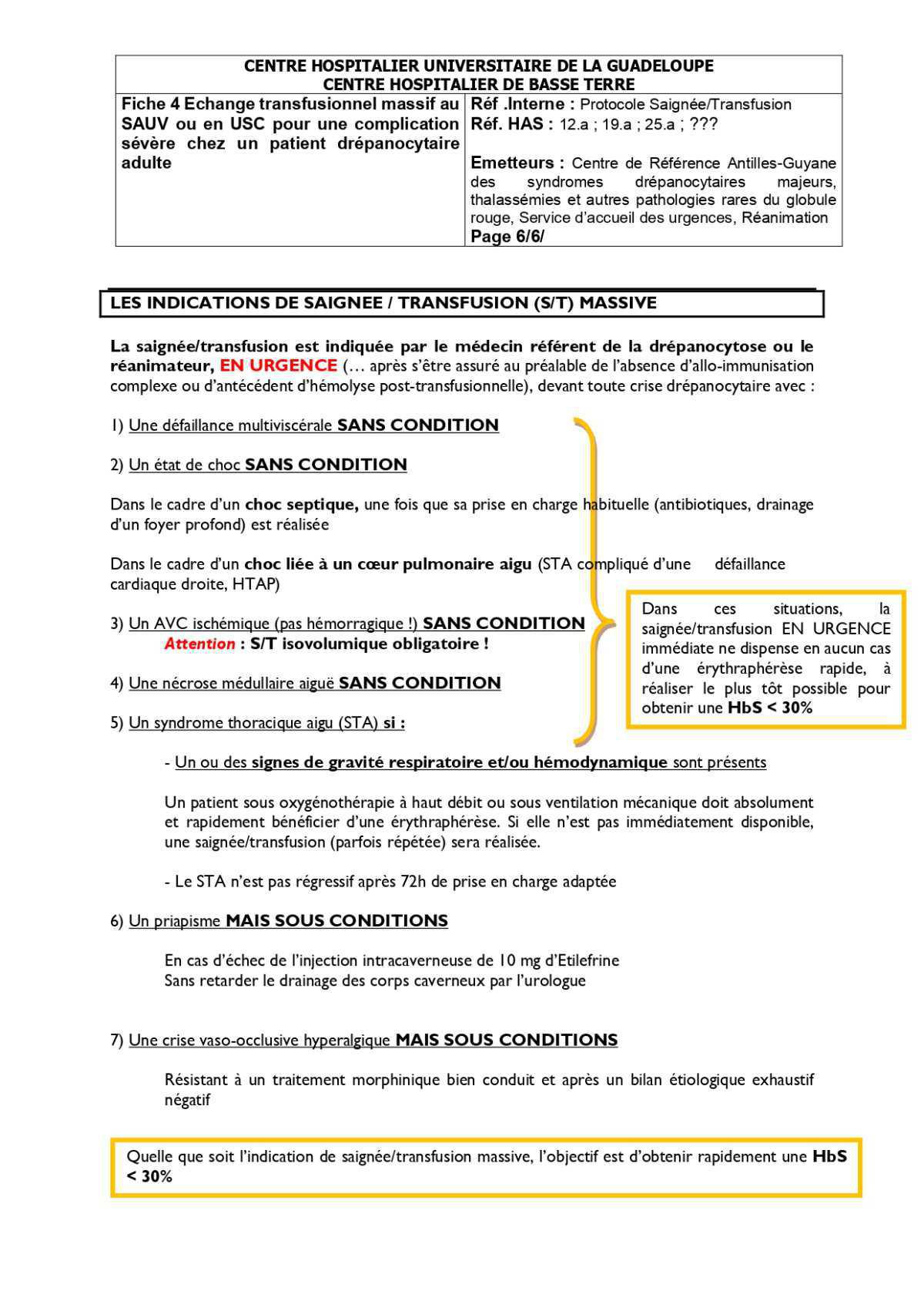 Echange transfusionnel 