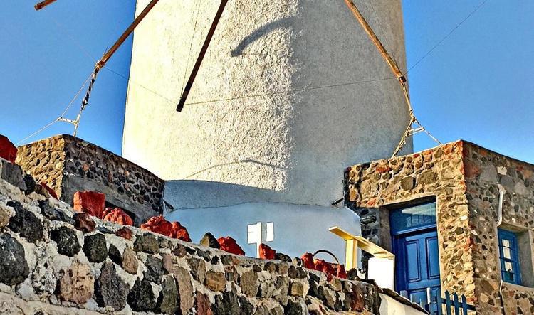 Santorini windmill.