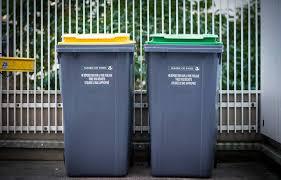 Changement de poubelles (verte ou jaune)