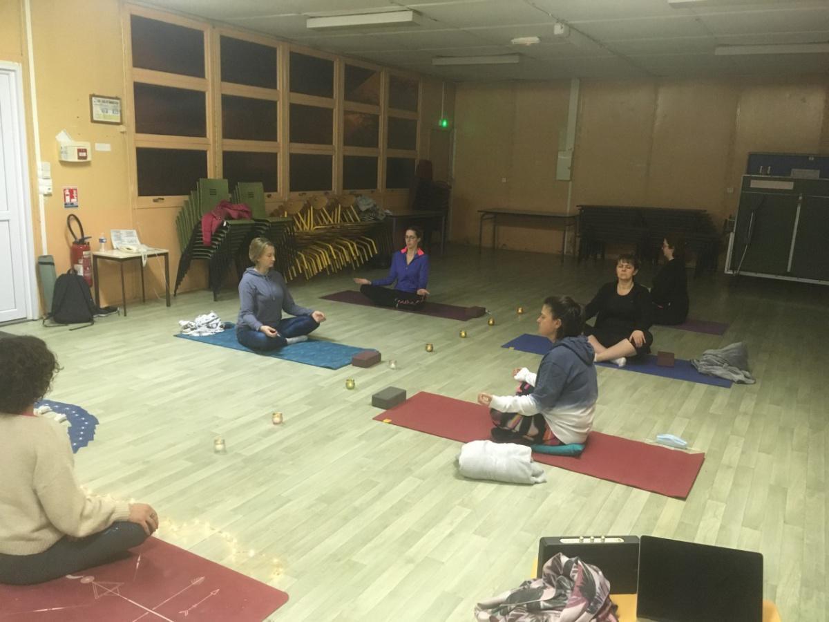 1er cours de Yoga à Boissey