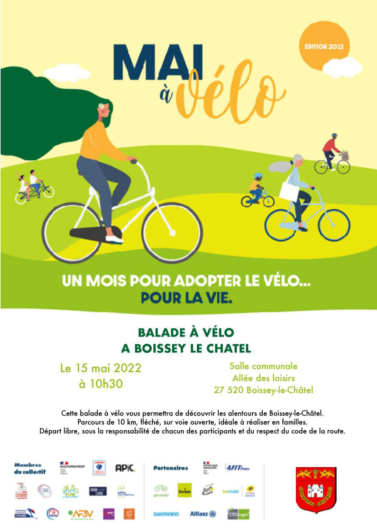 2ème édition de Mai à Vélo dans notre commune le dimanche 15 mai