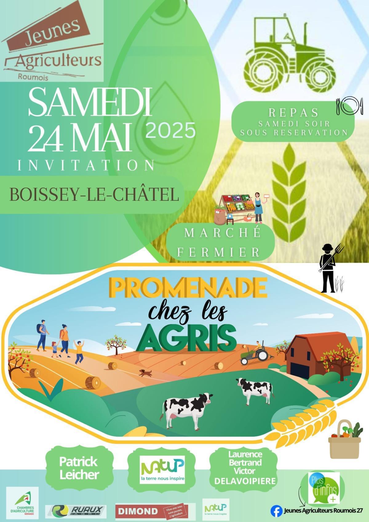 Promenade chez les Agris et Repas champêtre le 24 mai au soir !!