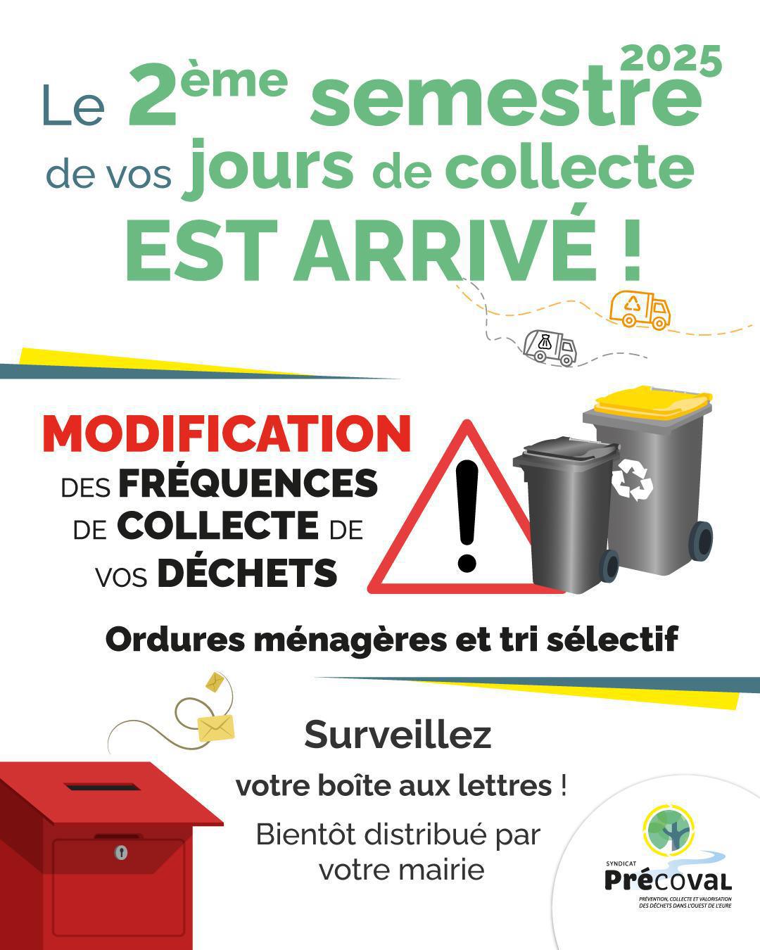 Calendrier des déchets à venir 