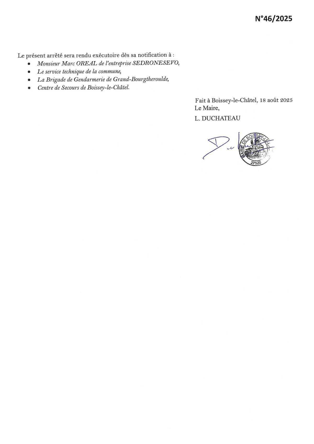 Survol de drônes sur notre commune le 26/08/2025