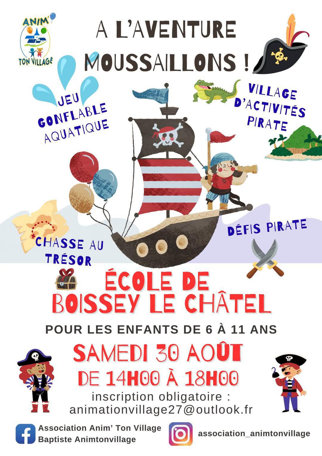 Devenez un Pirate le samedi 30/08 !!