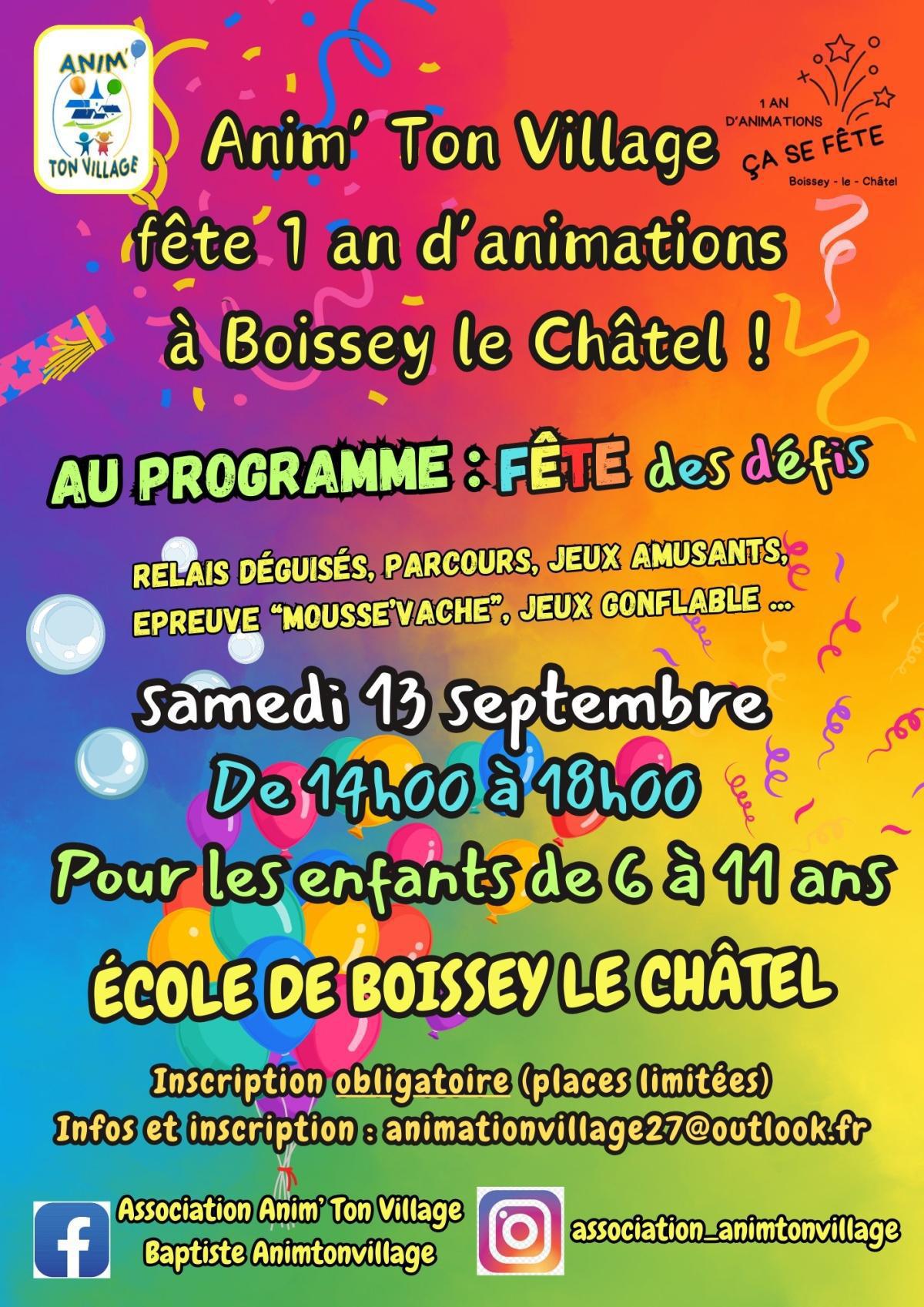 L'association "Anim ton Village" fête son 1er anniversaire à Boissey