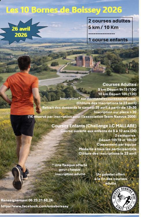 Nouvelle édition des 10 bornes de Boissey le 26 avril