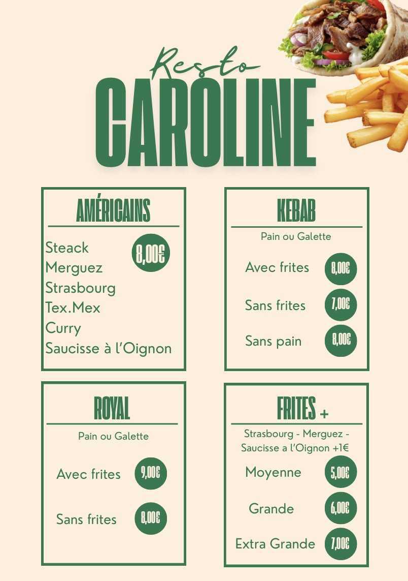 Mercredi - Resto Caroline