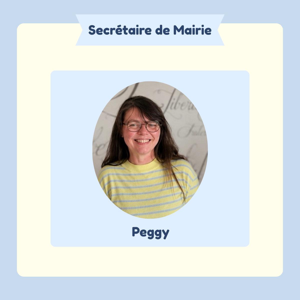 Peggy, notre secrétaire de Mairie