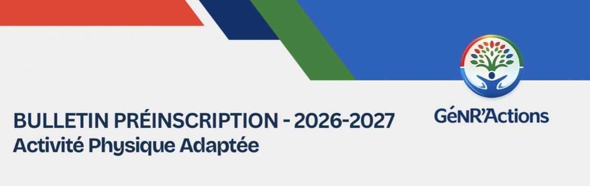 Bulletin de Préinscription aux Activités Physiques Adaptées 2026-2027